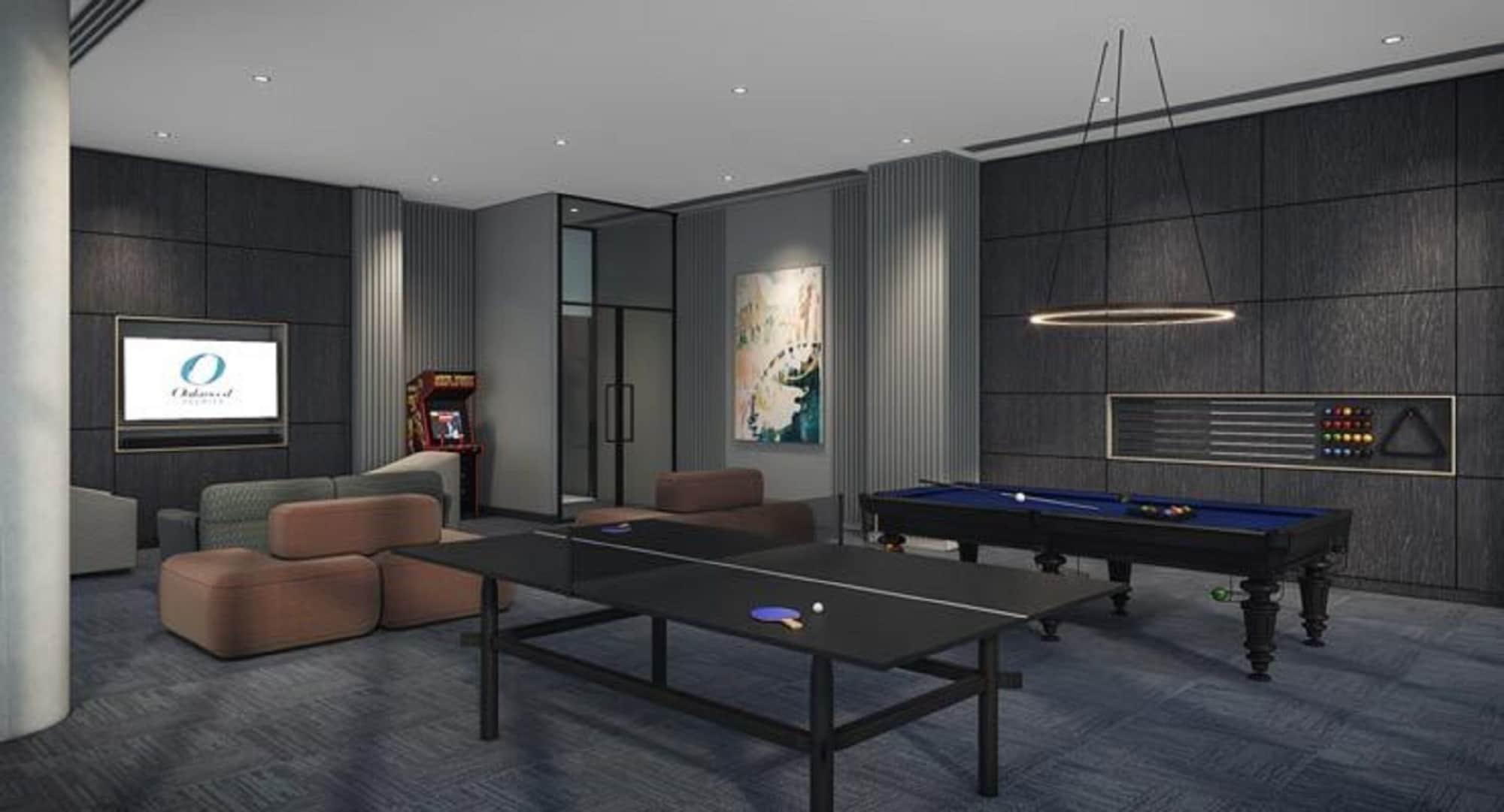Апарт отель Oakwood Premier Мельбурн Экстерьер фото The game room