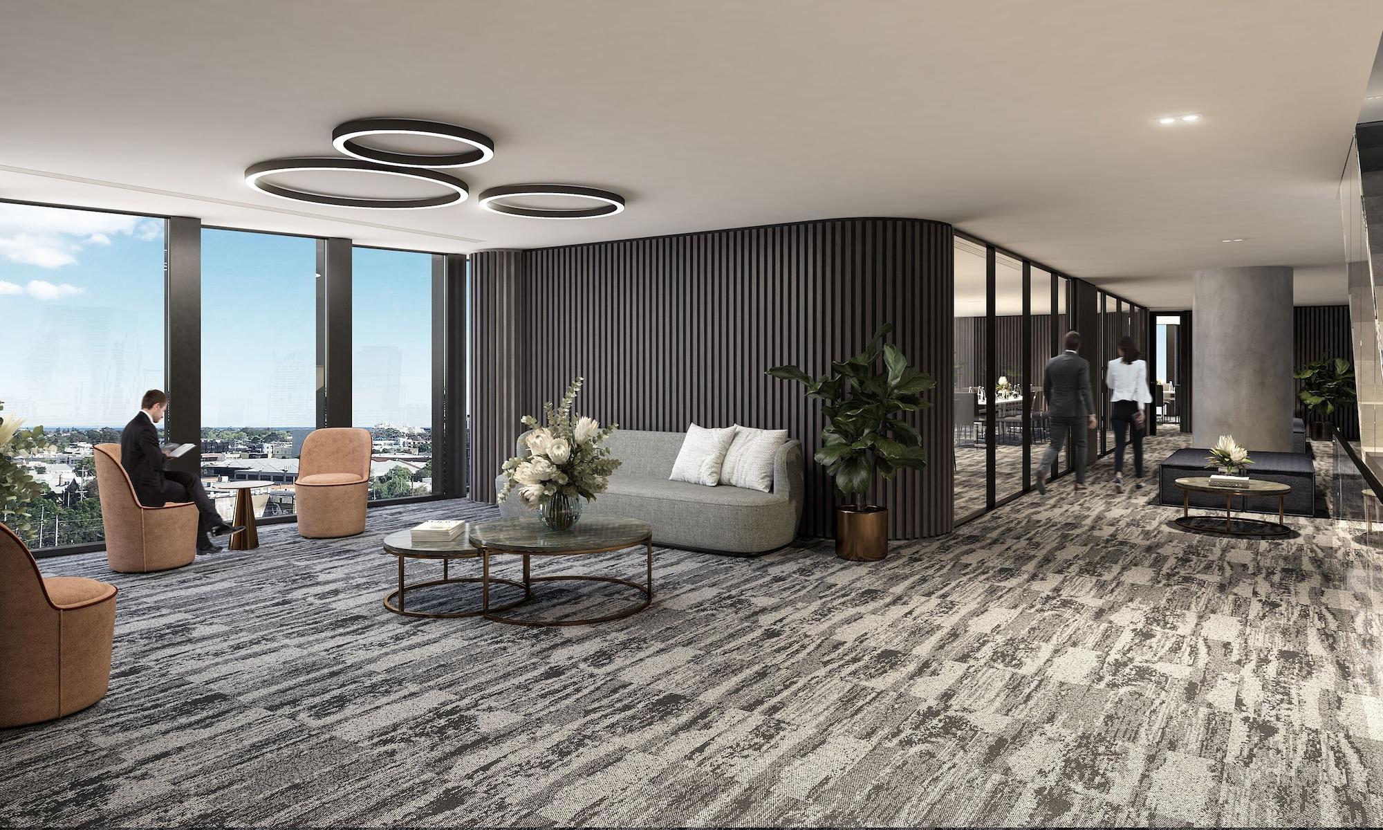 Апарт отель Oakwood Premier Мельбурн Экстерьер фото Office interior